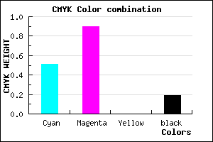 #6414CE color CMYK mixer