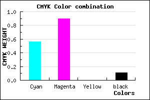 #6416E3 color CMYK mixer