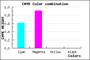 #6416FE color CMYK mixer