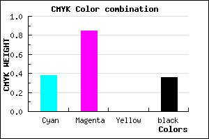 #6418A2 color CMYK mixer