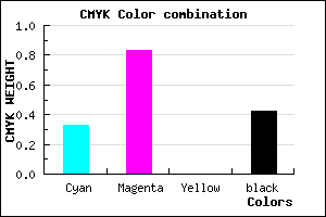 #641995 color CMYK mixer