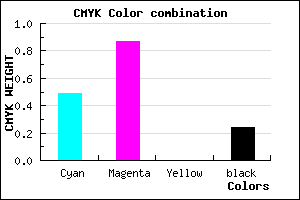 #6419C3 color CMYK mixer