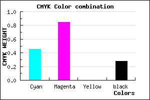 #641BB7 color CMYK mixer