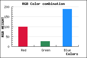 rgb background color #641BBD mixer