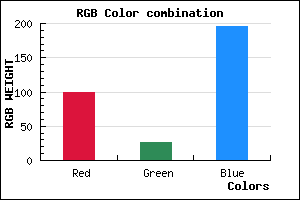 rgb background color #641BC3 mixer