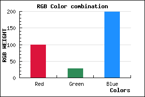 rgb background color #641CC6 mixer