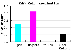 #641DC6 color CMYK mixer