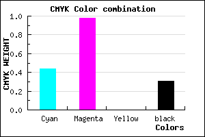 #6403B1 color CMYK mixer