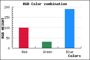 rgb background color #641FBE mixer