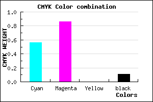 #641FE3 color CMYK mixer