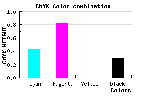 #6420B2 color CMYK mixer