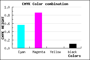 #6421E5 color CMYK mixer