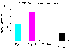 #6422C6 color CMYK mixer