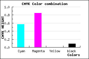 #6422E9 color CMYK mixer