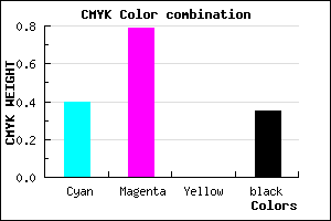 #6423A7 color CMYK mixer