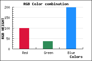 rgb background color #6424C7 mixer