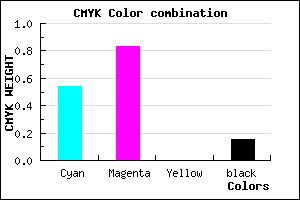 #6424D9 color CMYK mixer