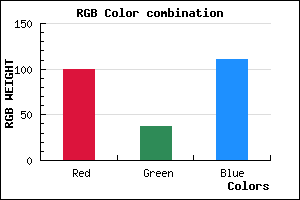 rgb background color #64256F mixer