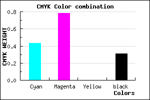 #6426B0 color CMYK mixer