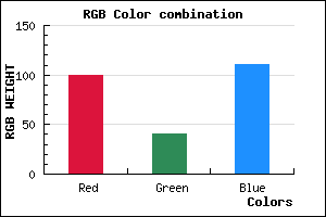 rgb background color #64296F mixer