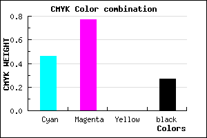 #642BB9 color CMYK mixer