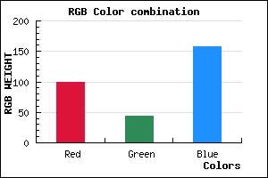 rgb background color #642C9E mixer