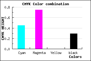 #642DB5 color CMYK mixer