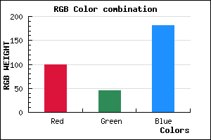 rgb background color #642DB5 mixer