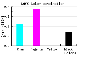 #642DB7 color CMYK mixer