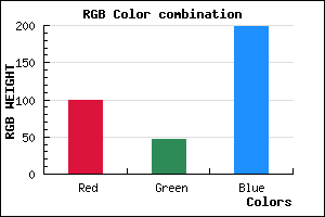 rgb background color #642EC6 mixer