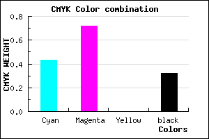 #6430AE color CMYK mixer
