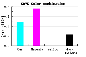 #6430C4 color CMYK mixer