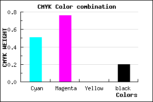 #6430CC color CMYK mixer