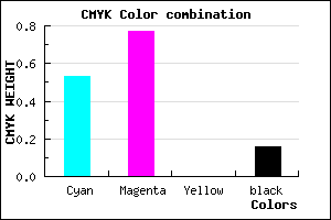 #6430D5 color CMYK mixer