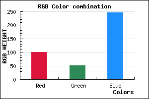 rgb background color #6433F7 mixer