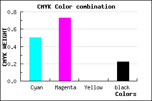 #6435C7 color CMYK mixer