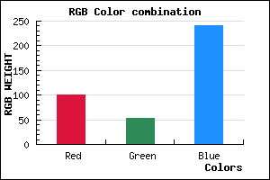rgb background color #6435F0 mixer
