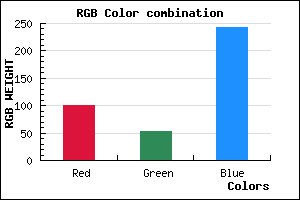 rgb background color #6435F3 mixer