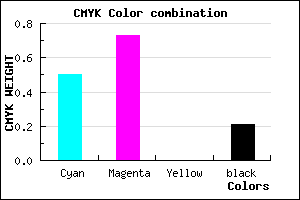 #6436CA color CMYK mixer
