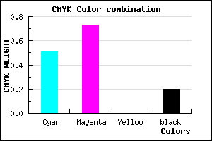 #6436CB color CMYK mixer
