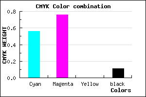 #6436E4 color CMYK mixer