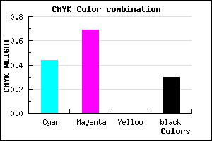 #6437B3 color CMYK mixer