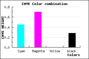 #6437B7 color CMYK mixer