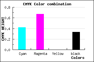 #6438AC color CMYK mixer