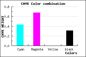#6438B0 color CMYK mixer