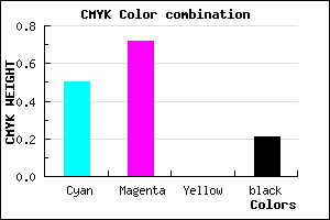 #6438CA color CMYK mixer
