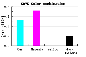 #6439CF color CMYK mixer