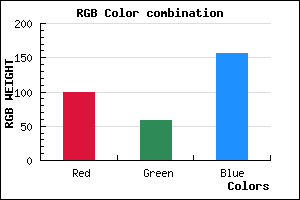 rgb background color #643A9C mixer