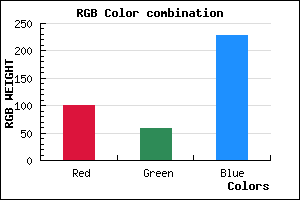 rgb background color #643AE4 mixer