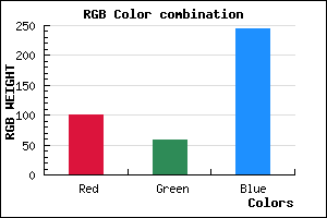 rgb background color #643BF5 mixer